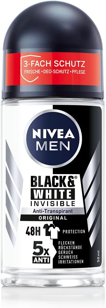 NIVEA MEN ROLL-ON BLACK+WH