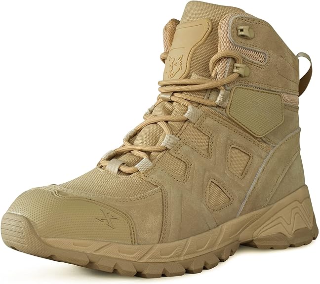 Ludey Botas Militares Para Homem Botas Táticas Botas De Segurança Duradouras Botas De Trabalho Leves Confortáveis Botas Do Deserto Botas De Combate Respiráveis