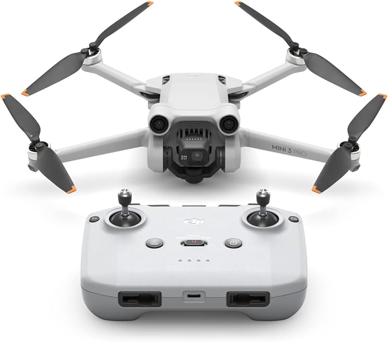 DJI Mini 3 Pro Dron leve e dobrável com vídeo 4 K/60 fps, fotos de 48 MP, 34 minutos de tempo de voo, deteção de obstáculos tridirecional