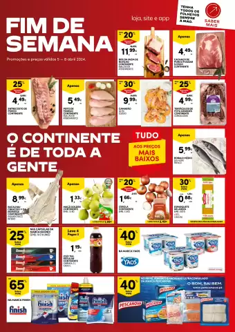 Folheto Continente Fim de Semana