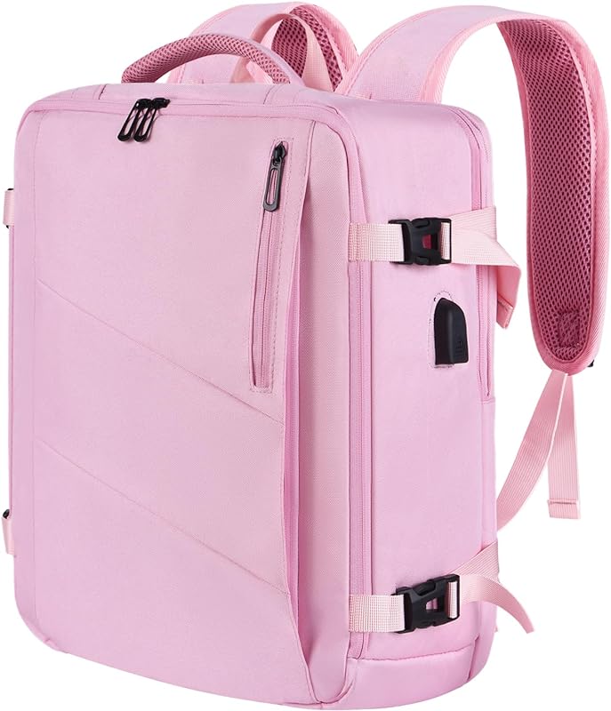 Mochila viagem cabine avião 40 x 20 x 25 / 45 x 36 x 20 para Ryanair e Easyjet mala Cabin Bag malas de cabine bagagem bagagem de mão mochila impermeável, ROSA, Durável