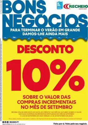 Folheto Recheio - Bons Negocios