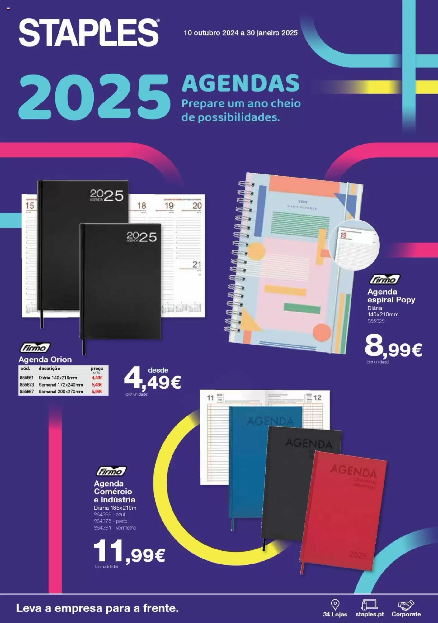 Folheto Staples - Agendas 2025