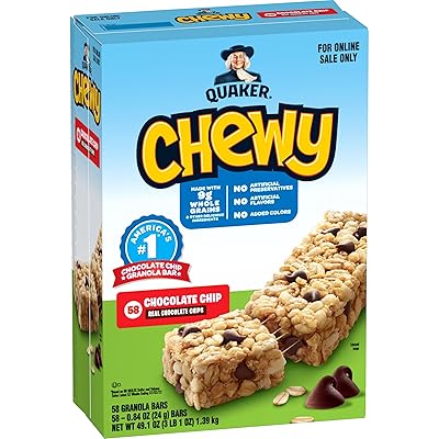 58 Count Quaker Chewy Granola Bars