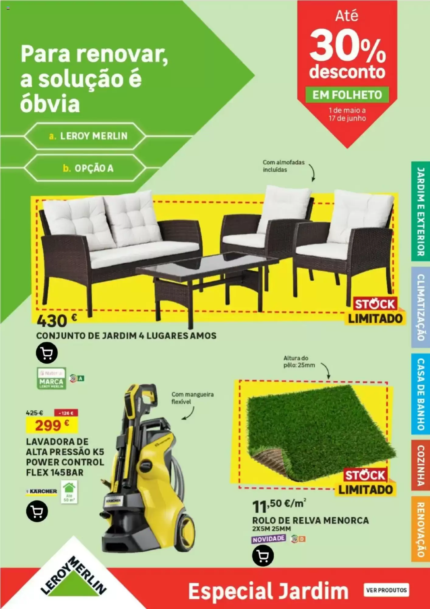 Folheto Leroy Merlin - Até 30% Desconto (Especial Jardim)