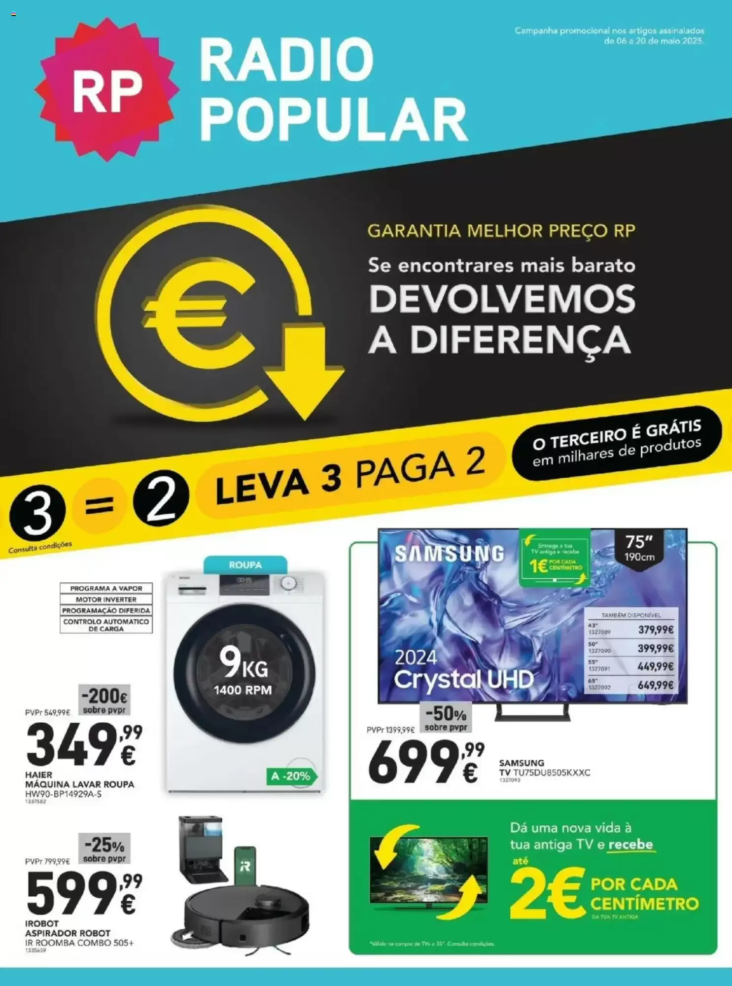 Folheto Radio Popular - de 6 a 20 Maio 2025