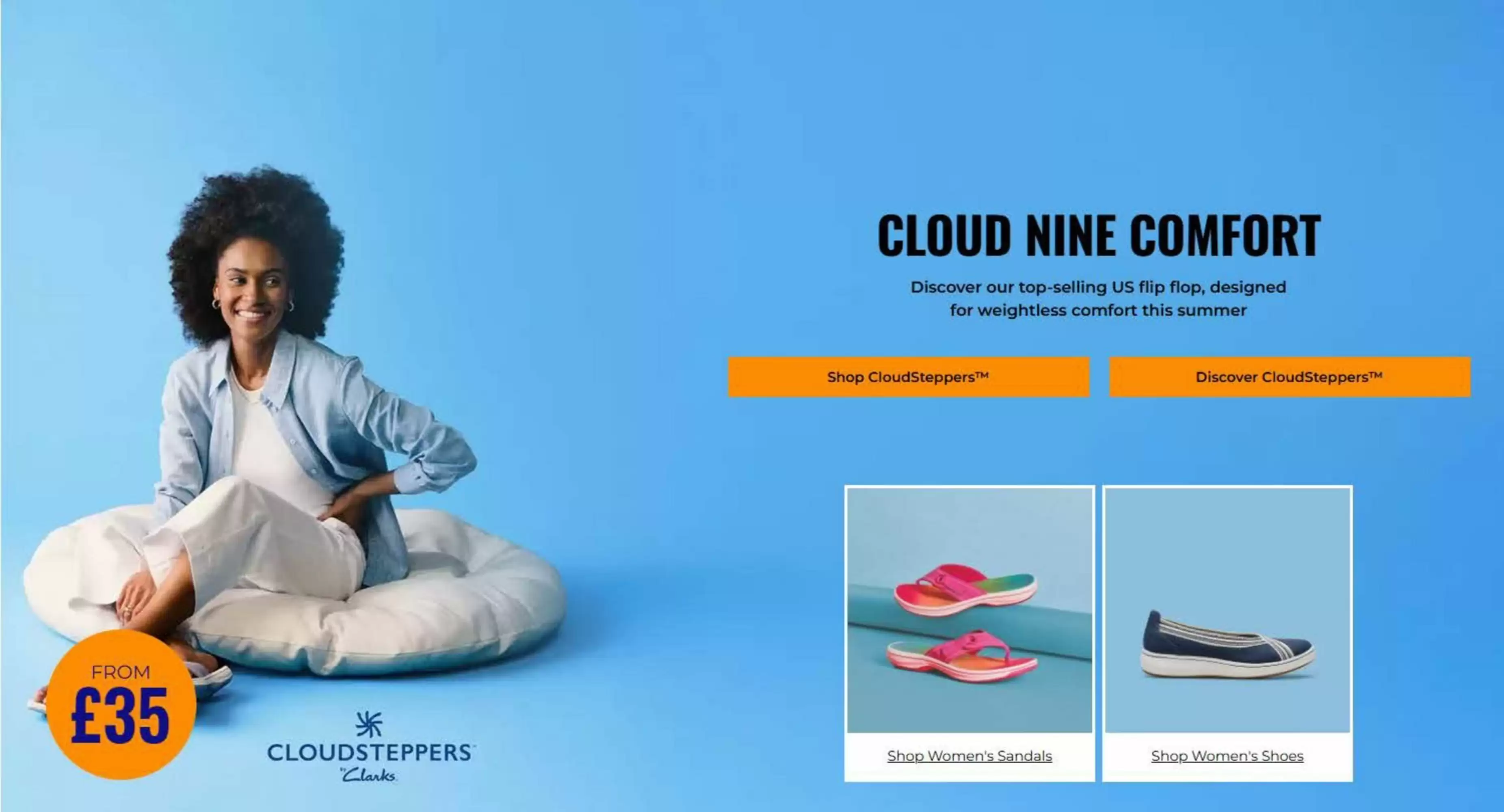 Folheto Clarks - Cloud Nine Comfort