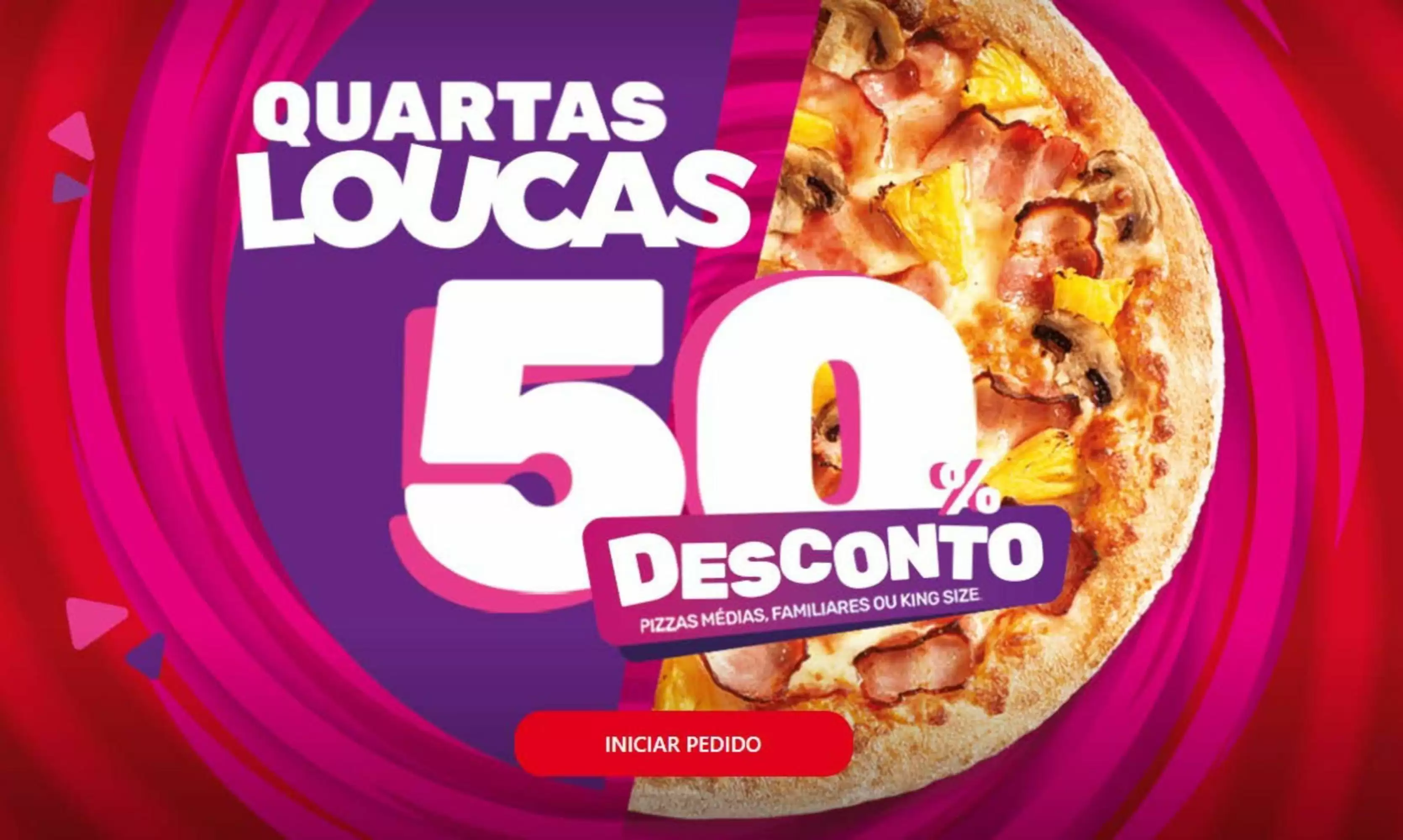 Folheto Telepizza - 50% Desconto