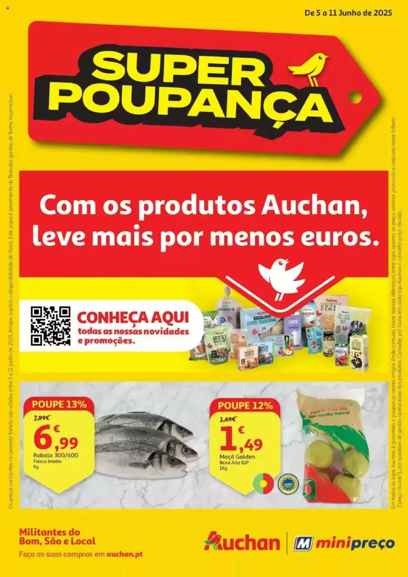 Antevisāo Folheto Auchan Promoções de 5 a 11 junho