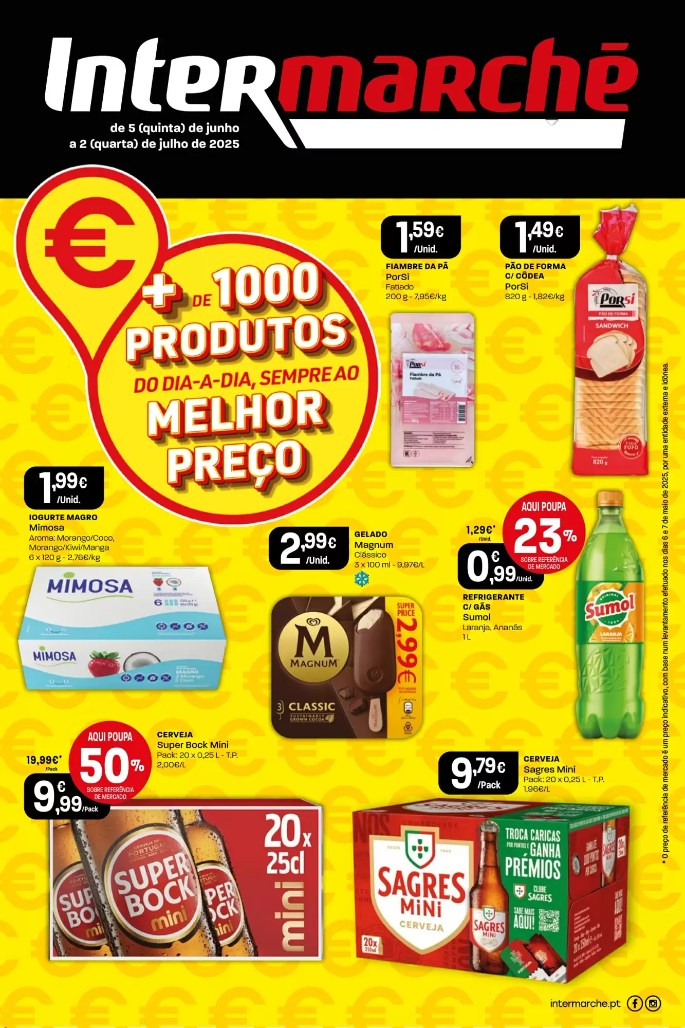 Folheto Intermarché Extra Promoções de 5 junho a 2 julho