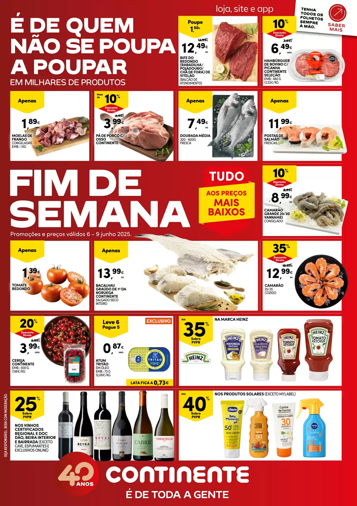 Antevisāo Folheto Continente Fim de Seman