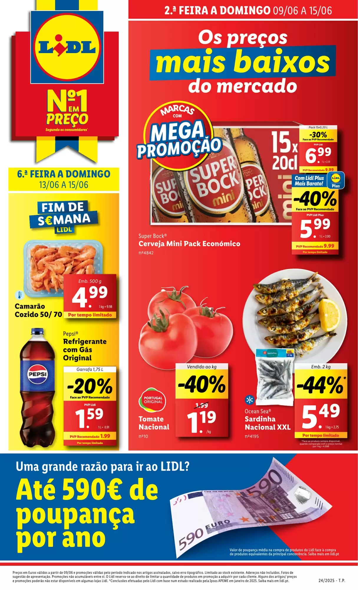 Antevisāo Folheto Lidl Esta Semana de 9 a 15 junho