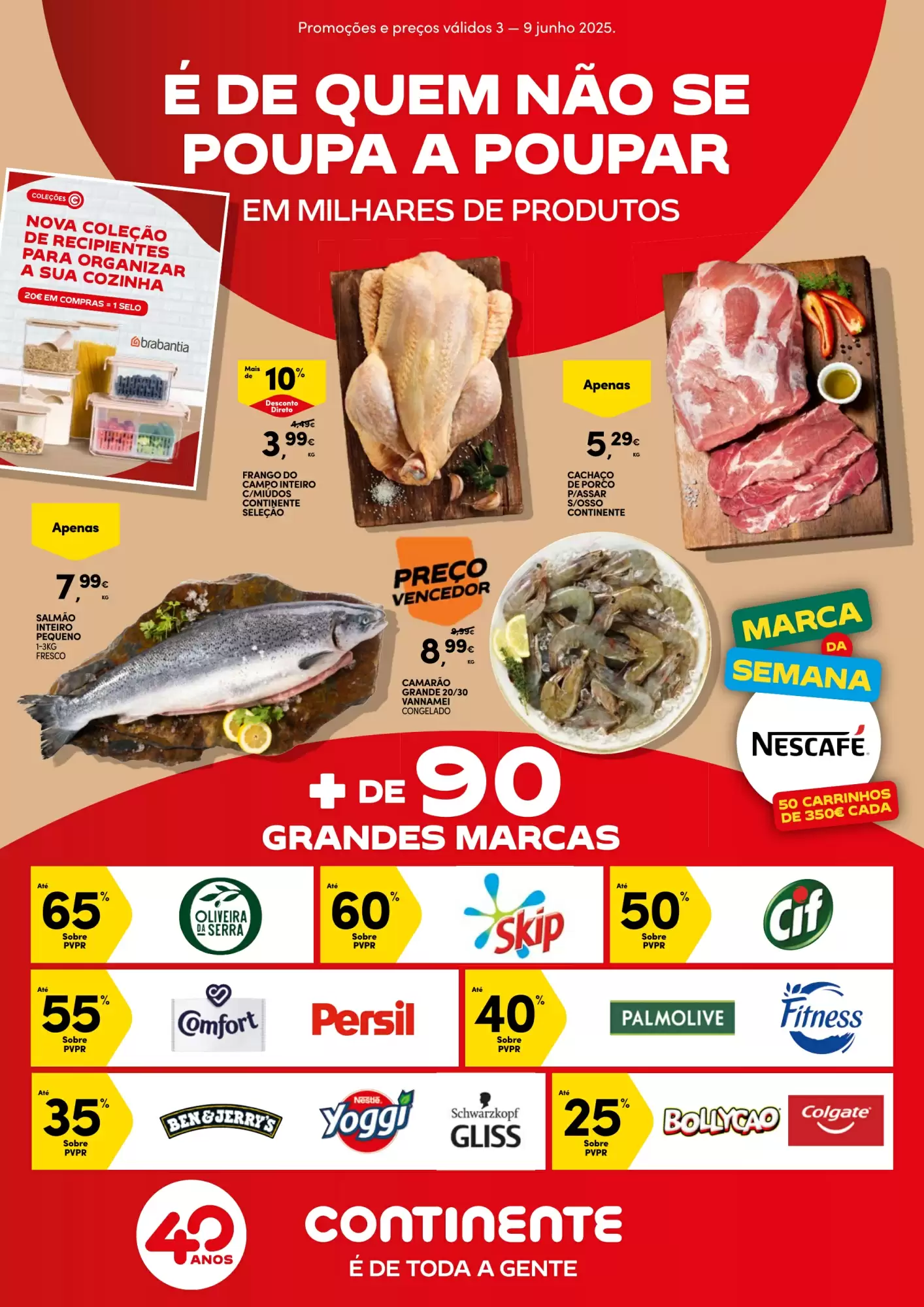 Antevisāo Folheto Continente de 3 a 9 junho