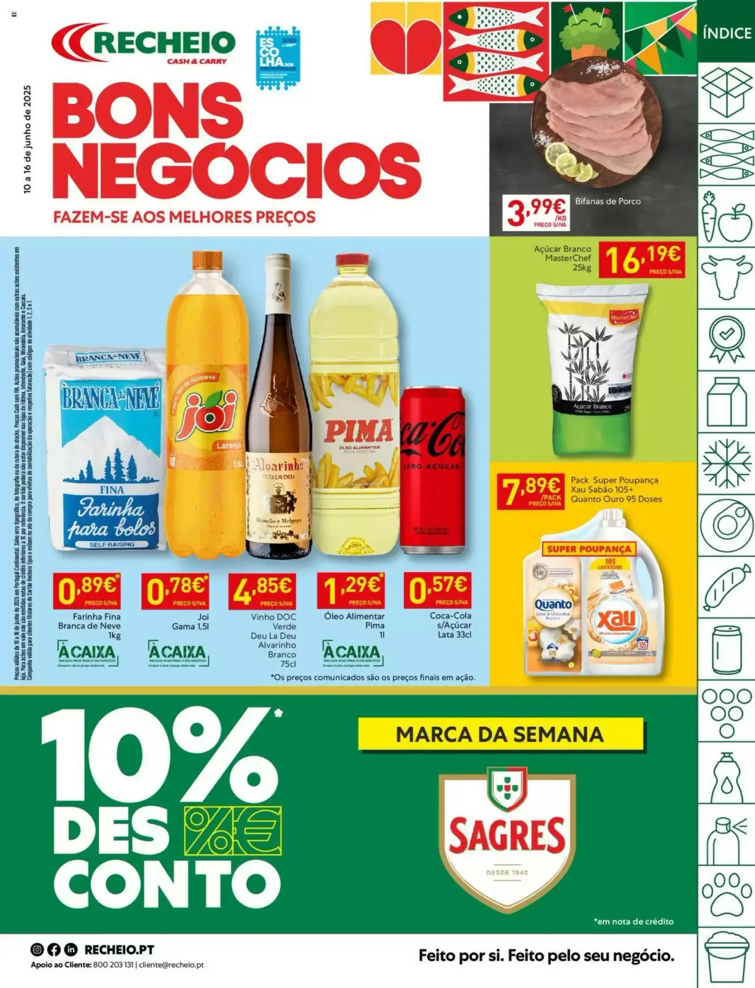 Folheto Recheio Promoções de 10 a 16 junho