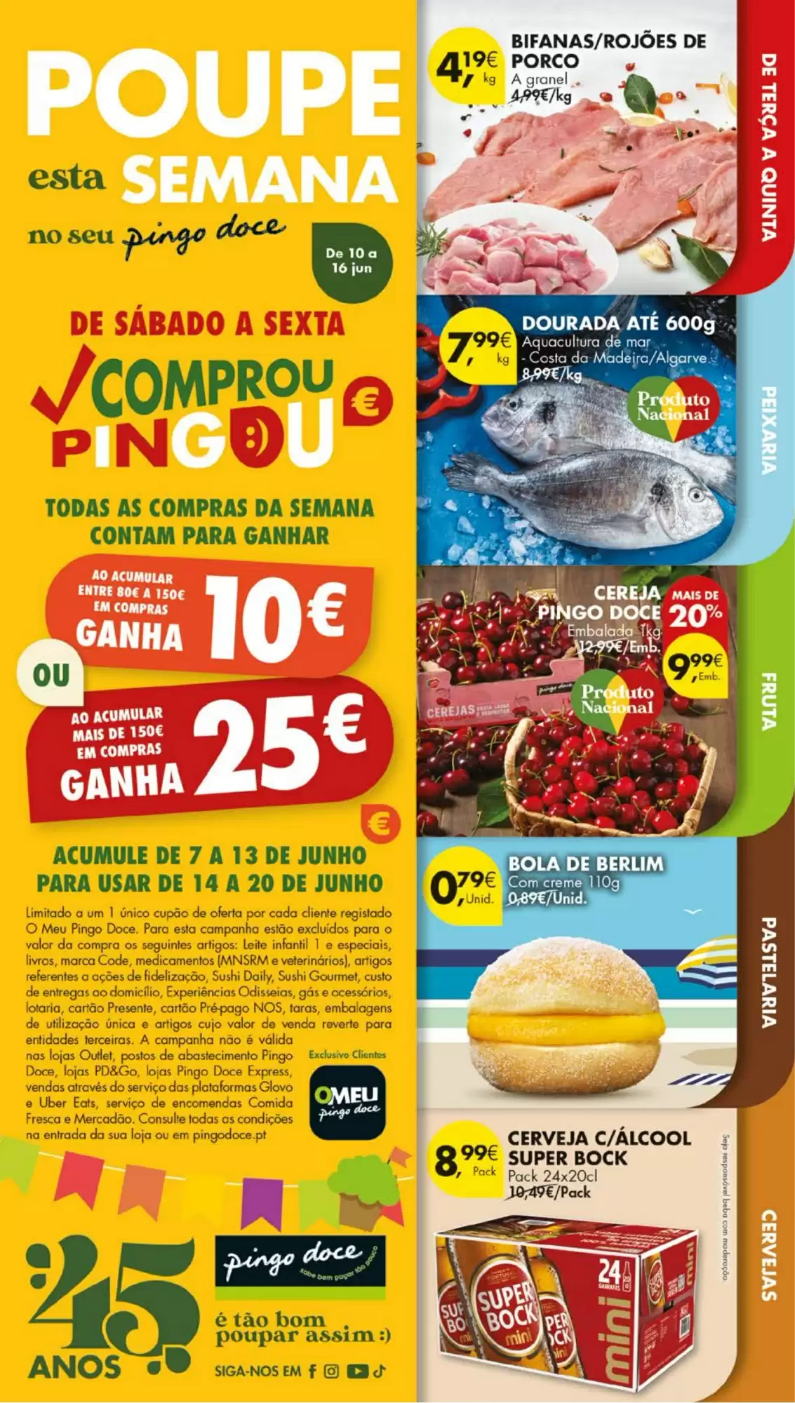 Antevisāo Folheto Pingo Doce Promoções de 10 a 16 junho