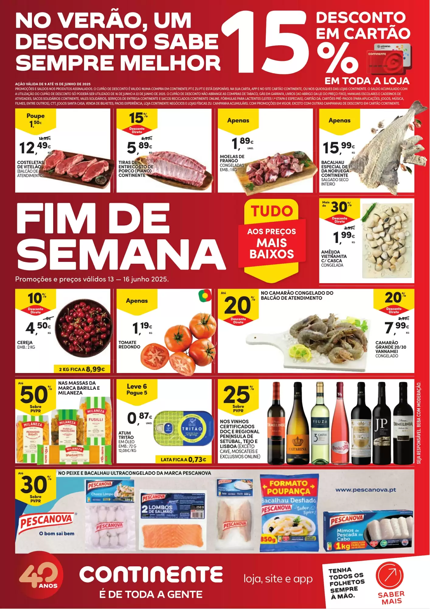 Antevisāo Folheto Continente Promocões Fim de Semana