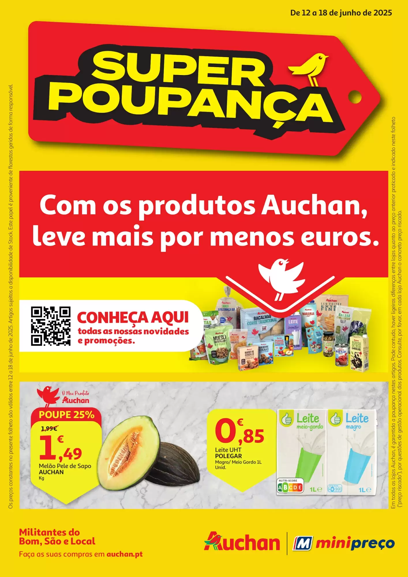 Antevisāo Folheto Auchan Promoções de 12 a 18 junho
