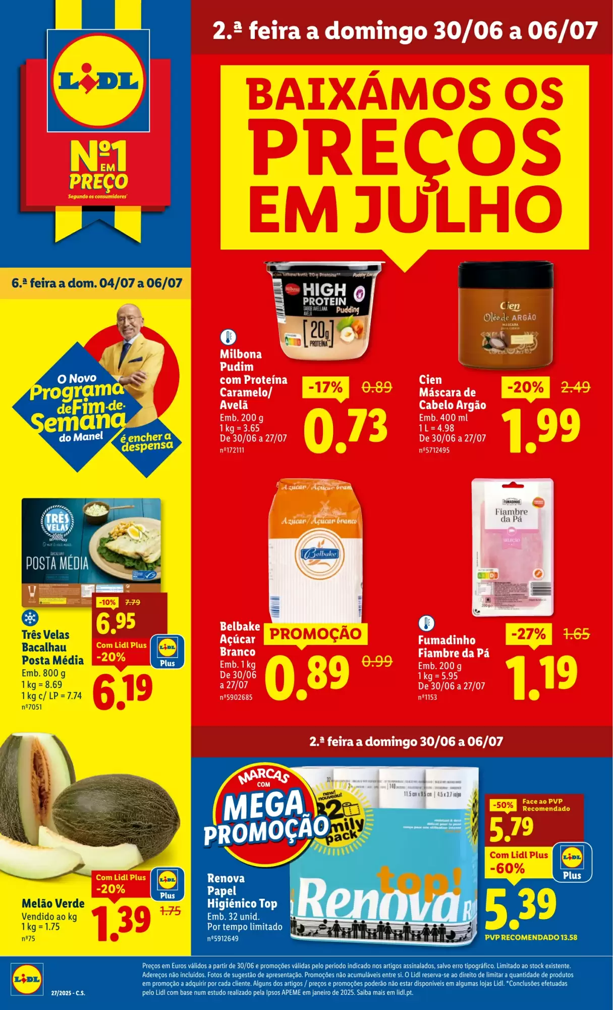 Antevisāo Folheto Lidl Promoções de 30 junho a 7 julho