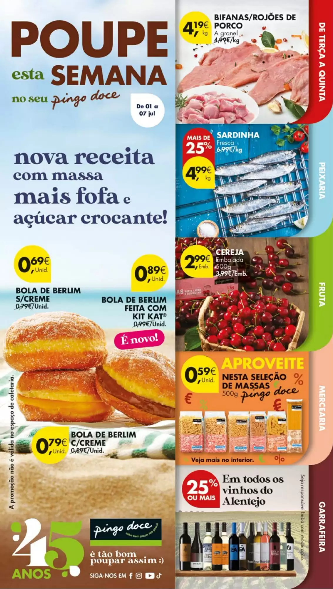 Antevisāo Folheto Pingo Doce Esta Semana de 1 a 7 julho
