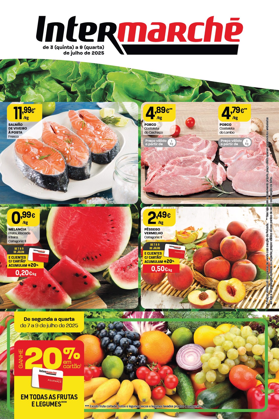 Antevisão Folheto Intermarché Super Promoções de 3 a 9 julho