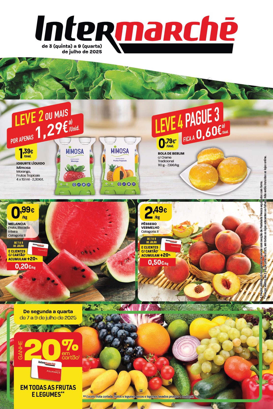 Antevisão Folheto Intermarché Mini Promoções de 3 a 9 julho