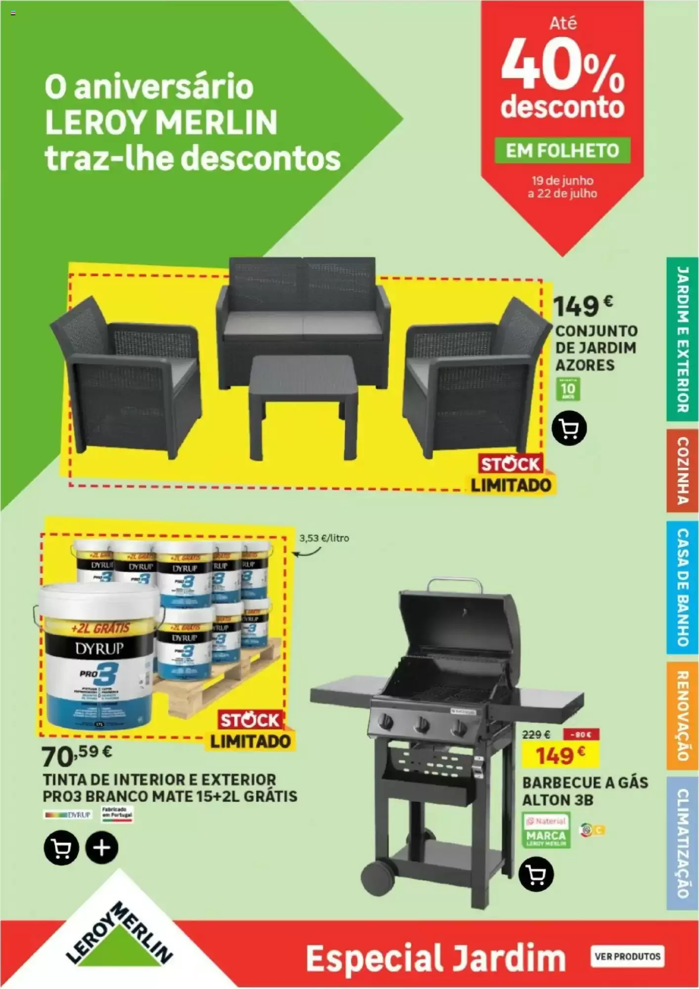 Folheto Leroy Merlin - Até 40% Desconto