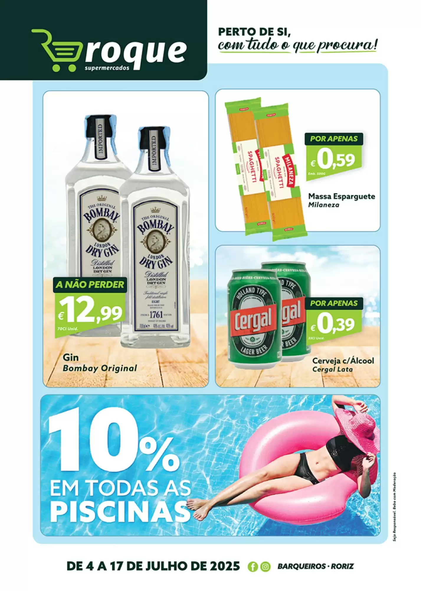 Folheto Roque Supermercados Promoções de 4 a 17 julho