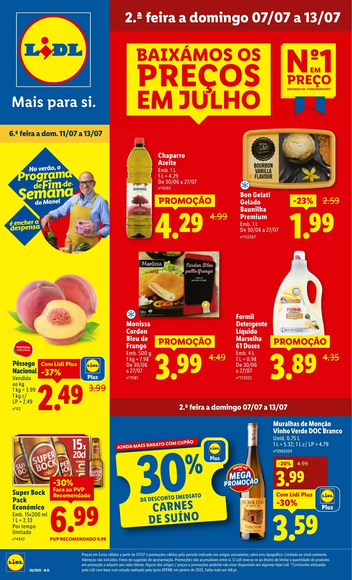 Antevisāo Folheto Lidl Proxima Semana de 7 a 13 julho