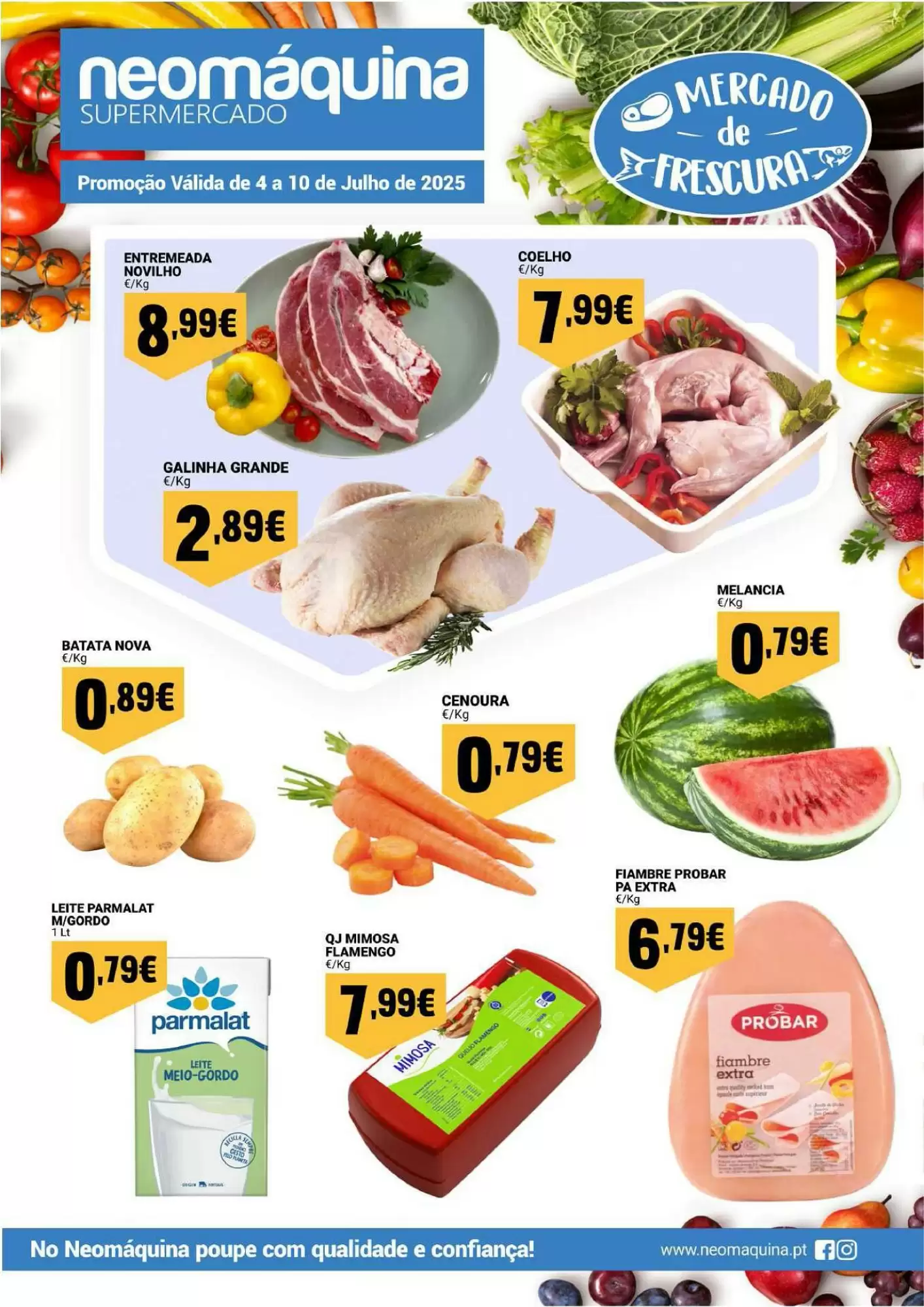 Folheto Neomáquina Mercado de Frescura de 4 a 10 julho