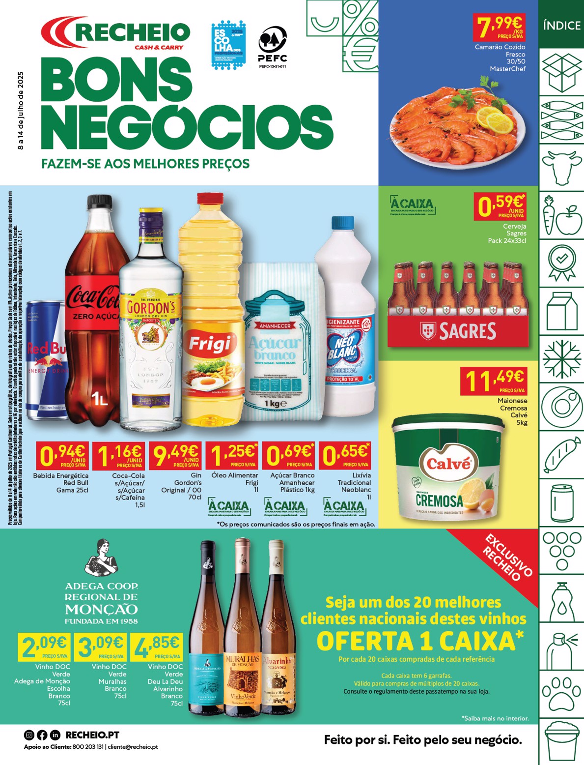 Antevisāo Folheto Recheio Promoções de 8 a 14 julho