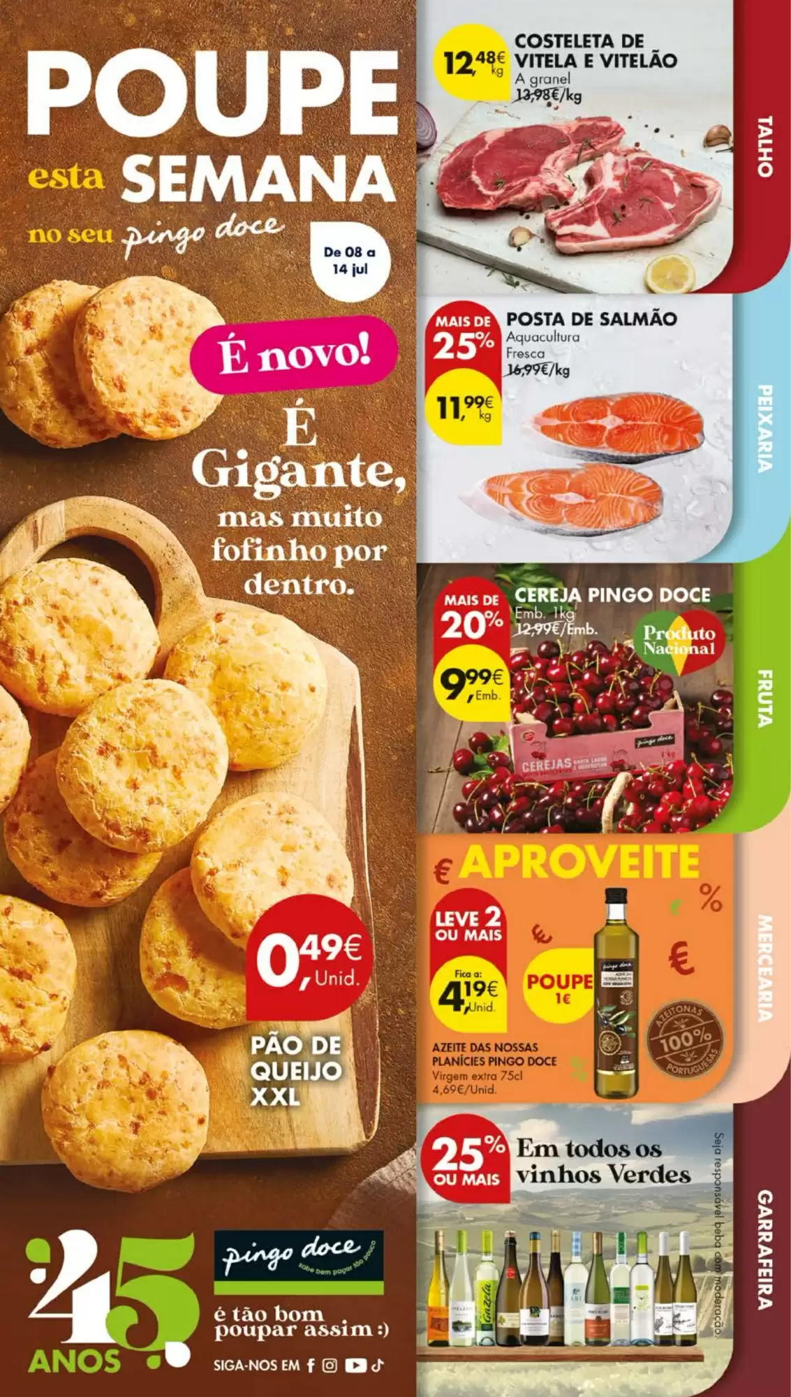 Antevisāo Folheto Pingo Doce Promoções de 8 a 14 julho