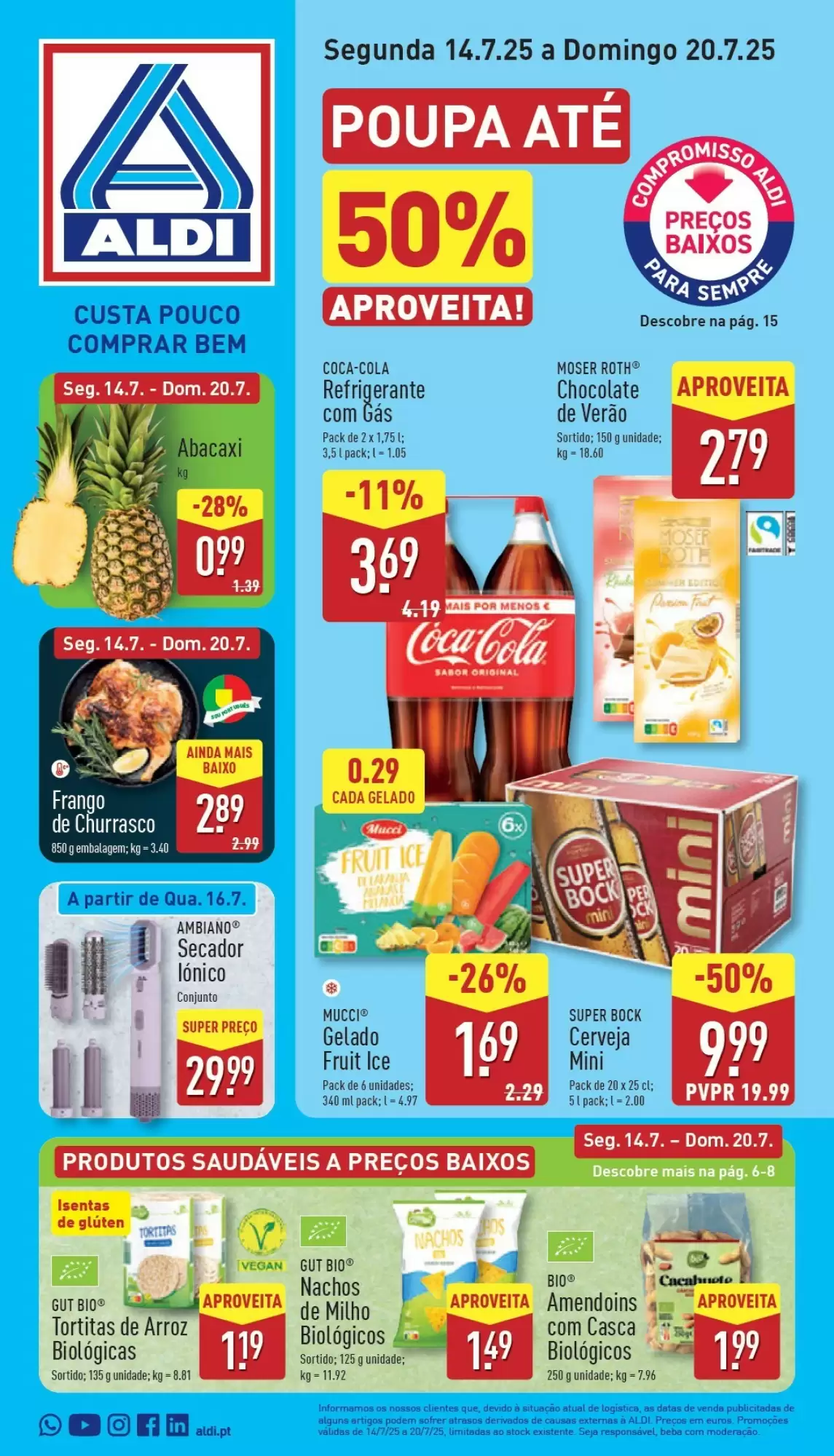 Antevisāo Folheto Aldi Proxima Semana Promoções de 14 a 20 julho