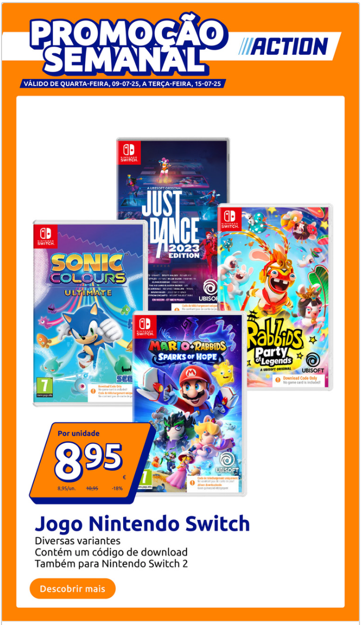 Folheto Action Promoções Semanal de 9 a 15 julho