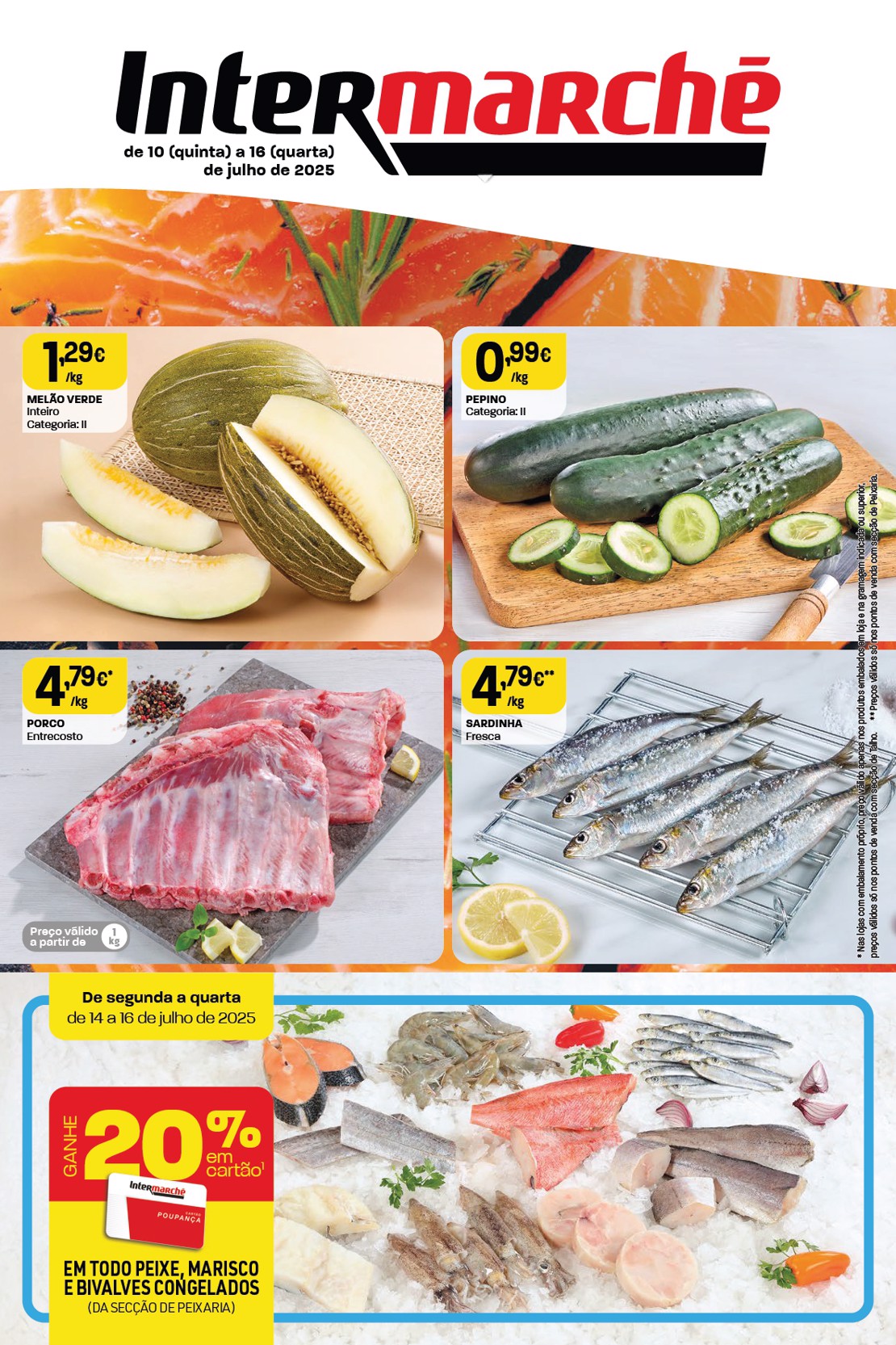 Antevisão Folheto Intermarché Super Promoções de 10 a 16 julho