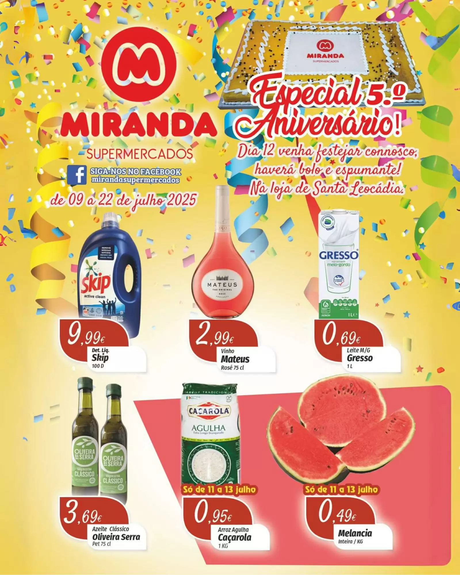 Folheto Miranda Supermercados de 9 a 22 julho