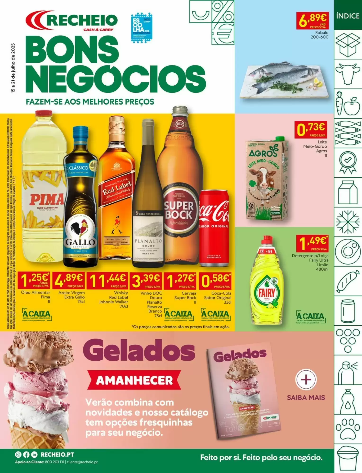 Folheto Recheio Promoções de 15 a 21 julho