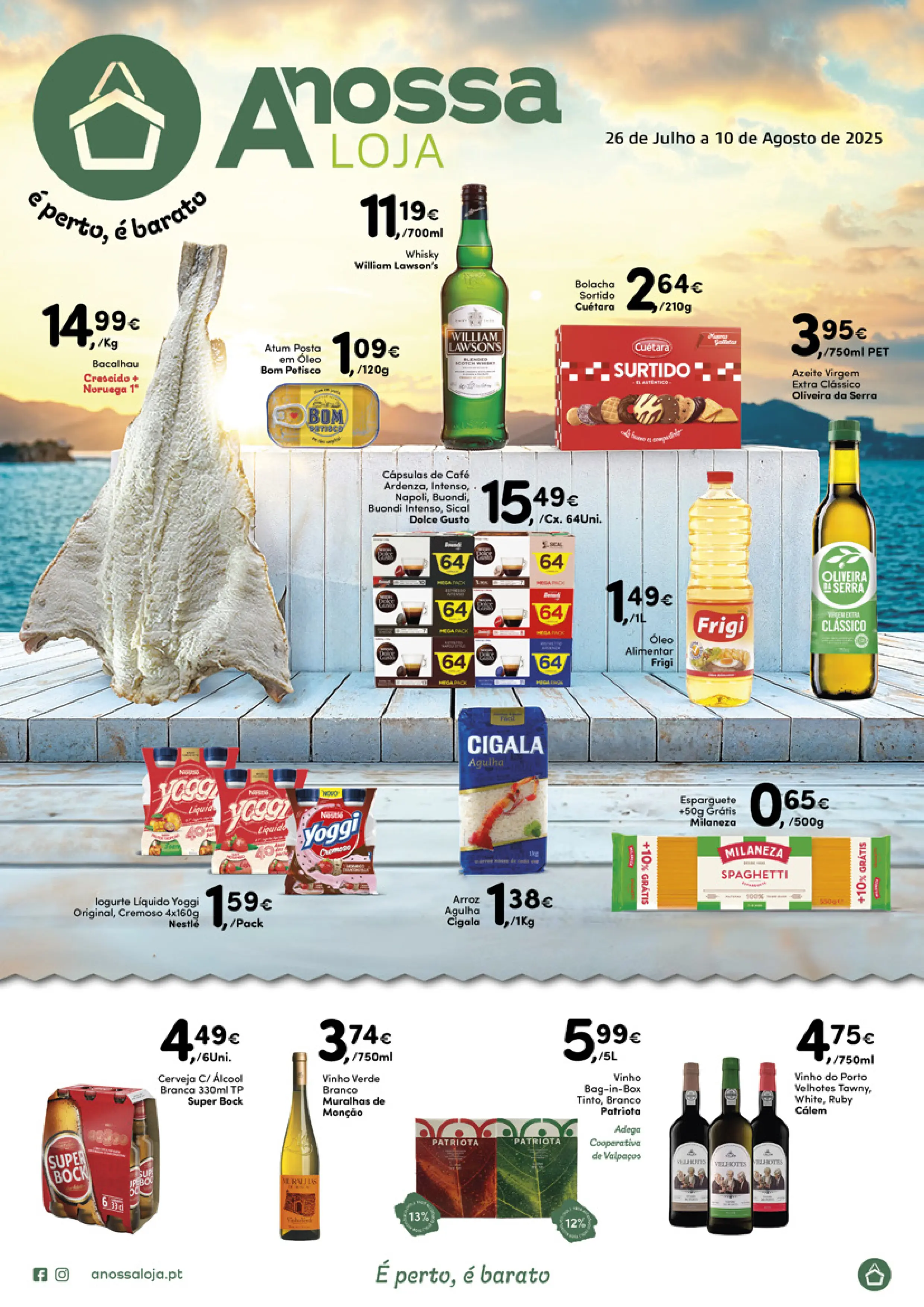 Folheto A Nossa Loja Promoções de 26 julho a 10 agosto