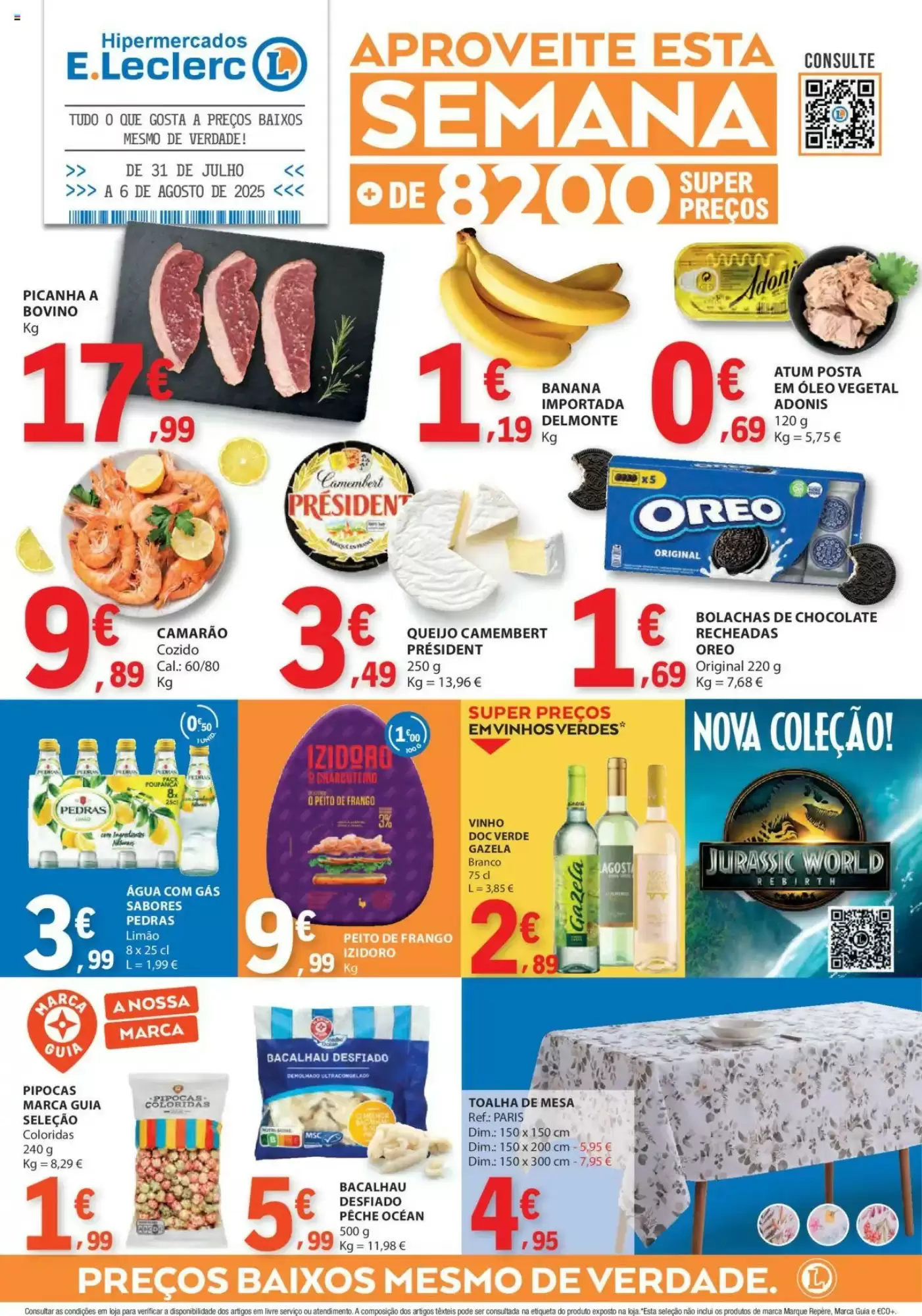 Antevisāo Folheto E.Leclerc Promoções de 31 julho a 6 agosto