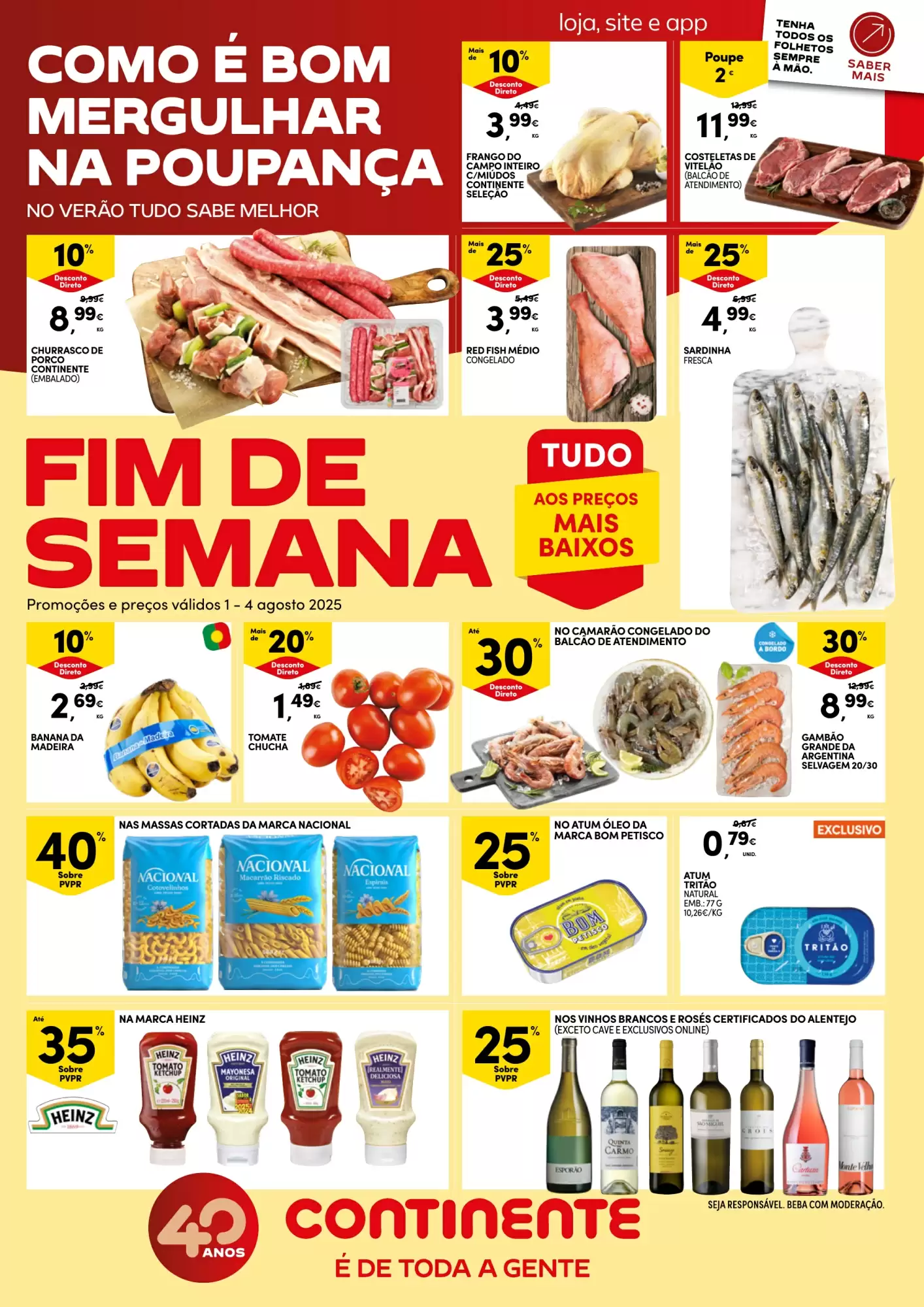 Antevisāo Folheto Continente Fim de Semana