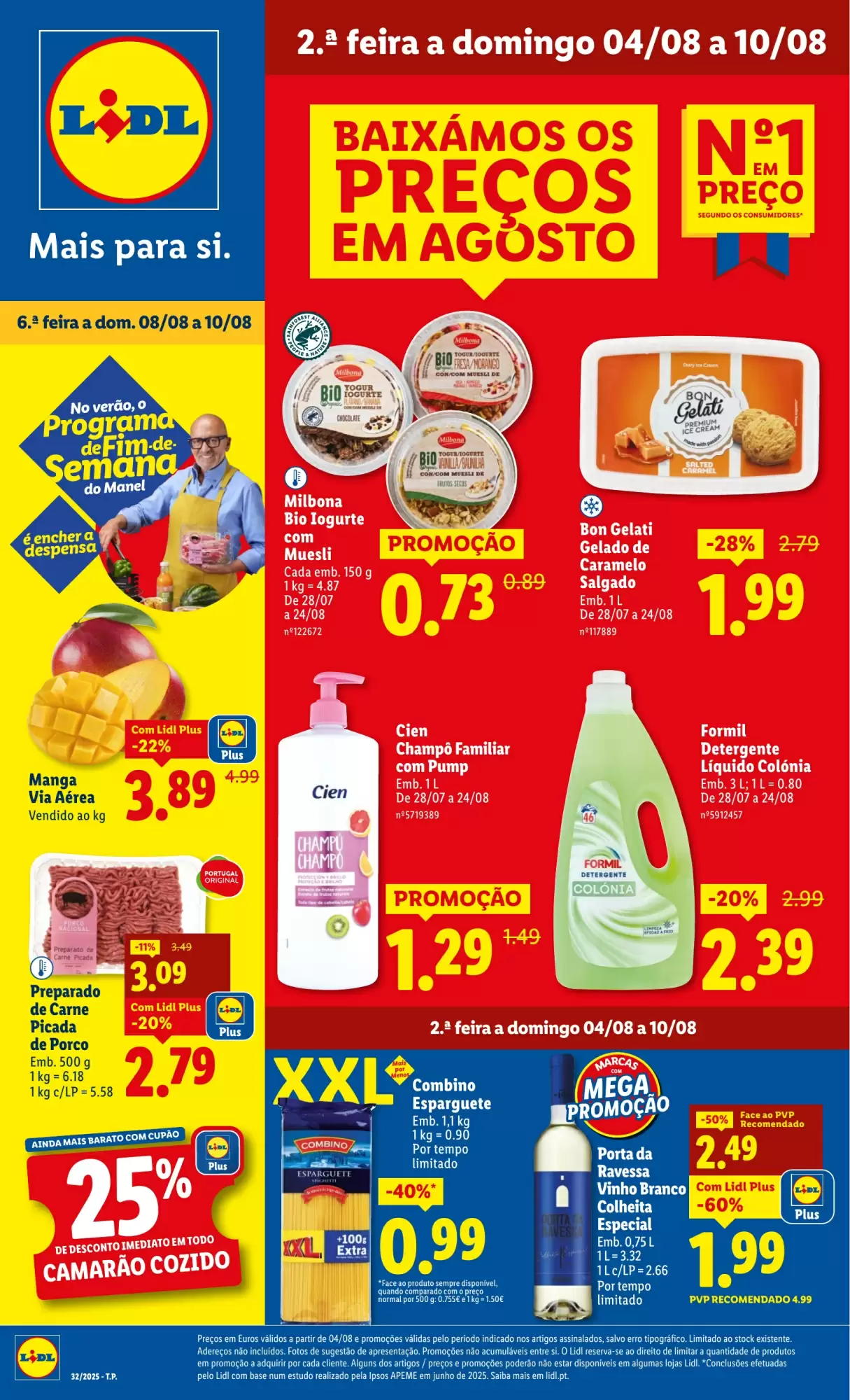 Antevisāo Folheto Lidl Proxima Semana de 4 a 10 agosto