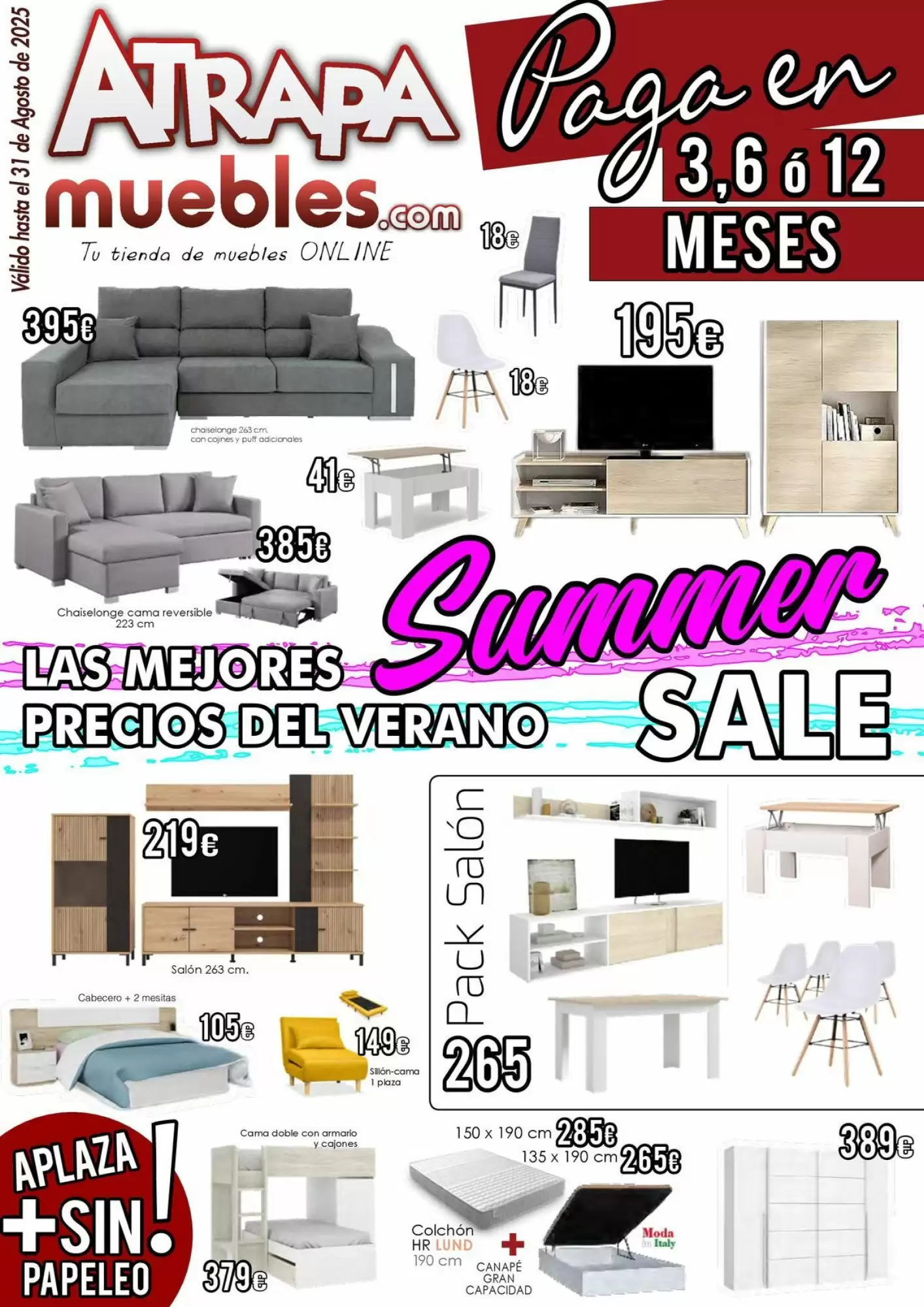 Folheto Atrapamuebles - Summer Sale