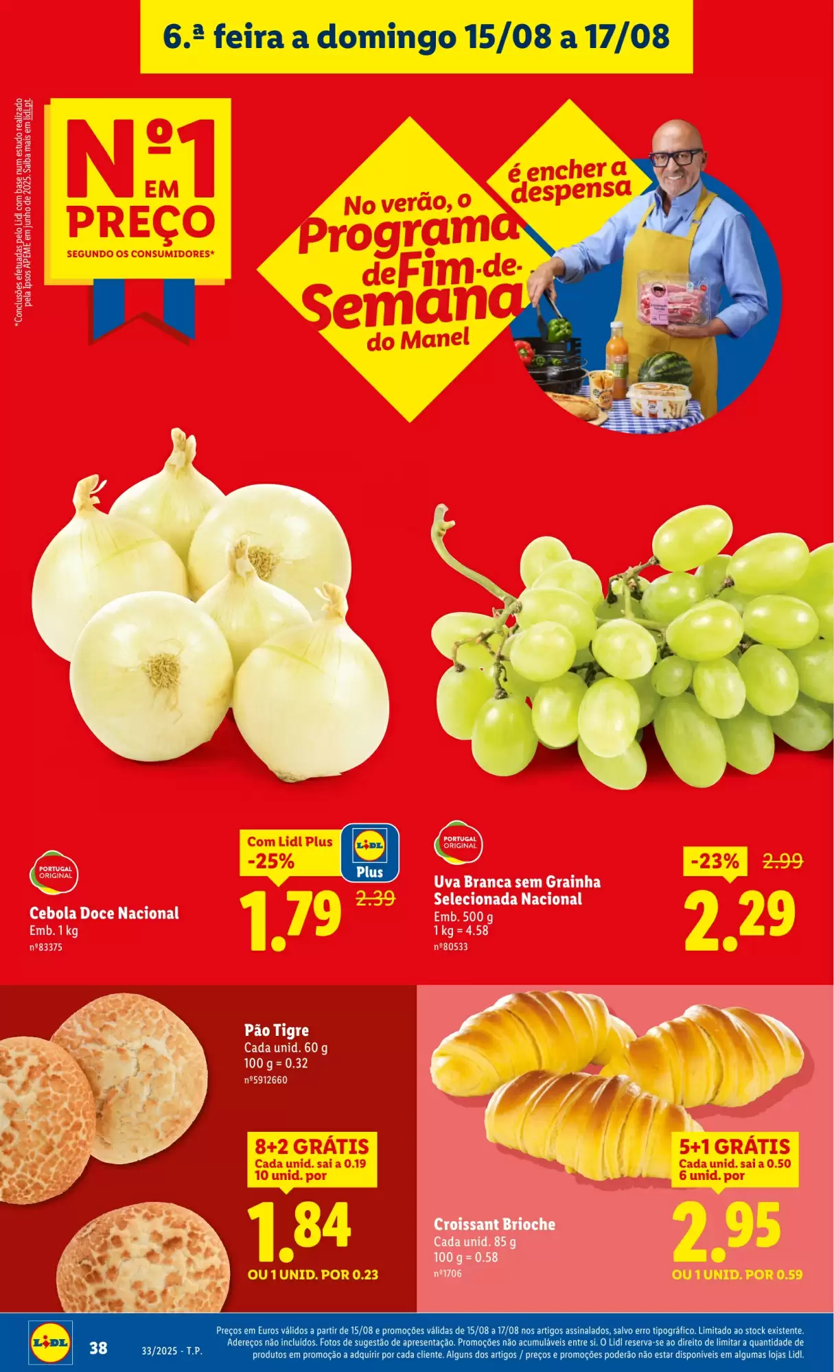 Antevisāo Folheto Lidl Fim de Semana de 15 a 17 agosto