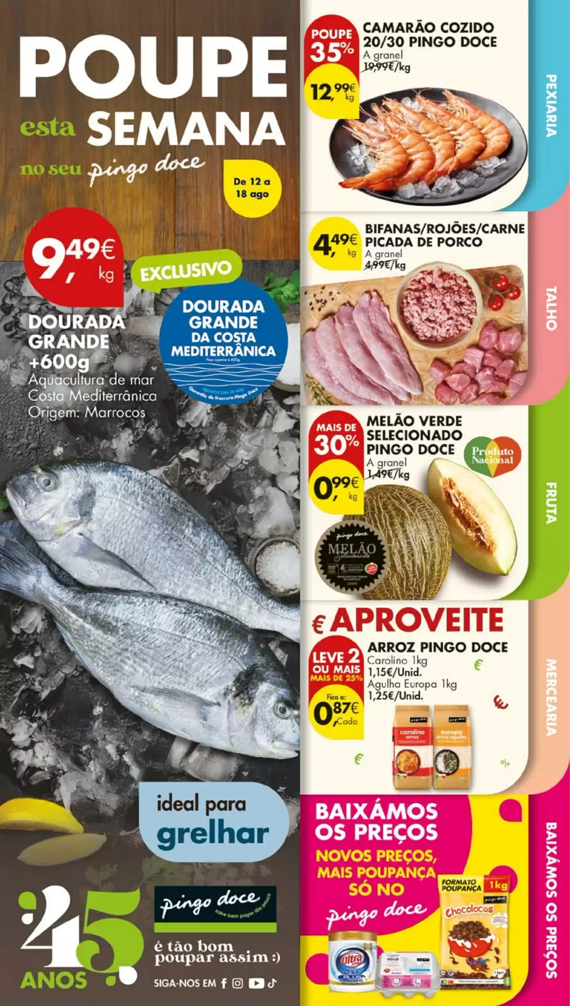 Antevisāo Folheto Pingo Doce Esta Semana de 12 a 18 agosto