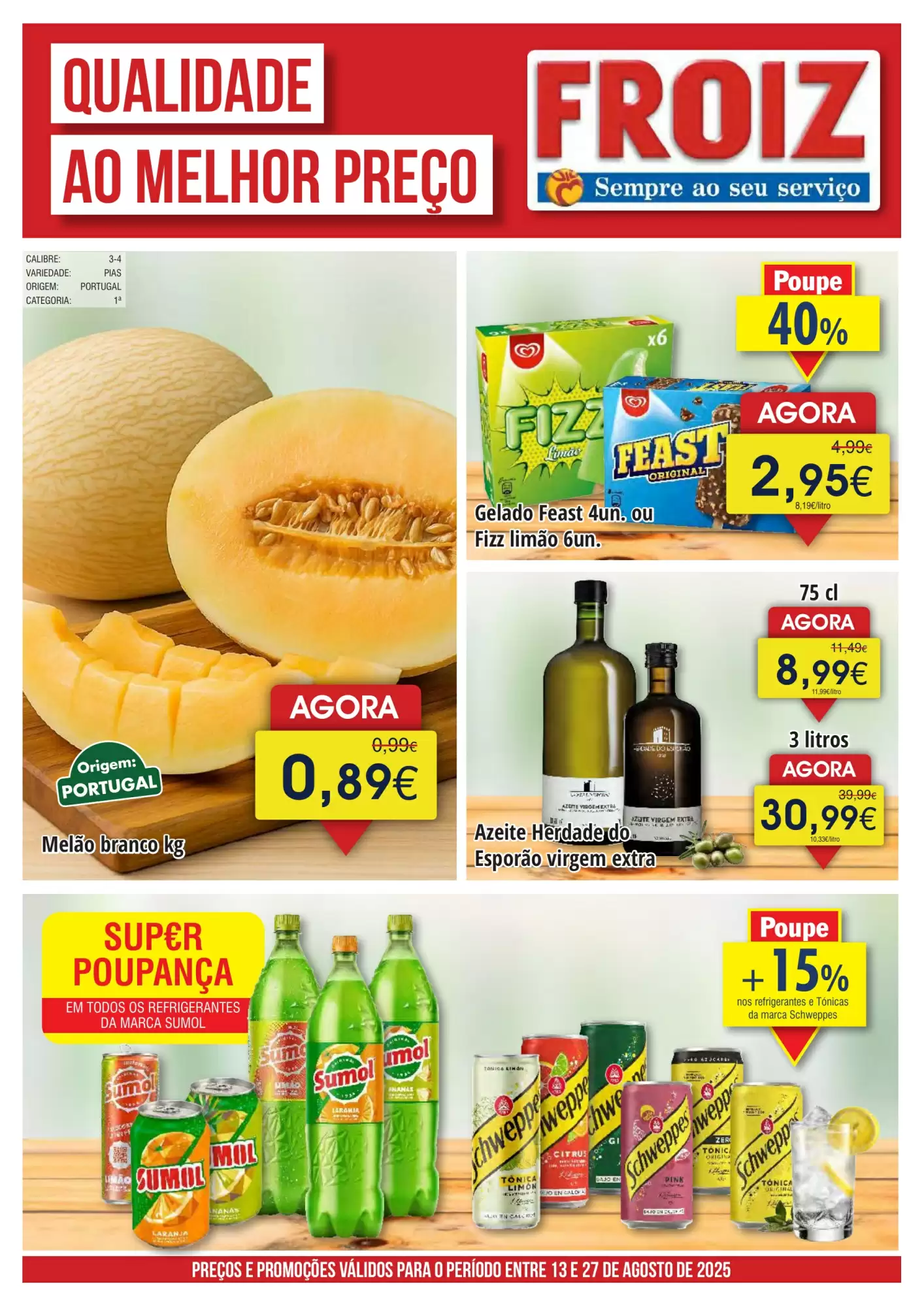 Folheto Froiz Promoções de 13 a 27 agosto