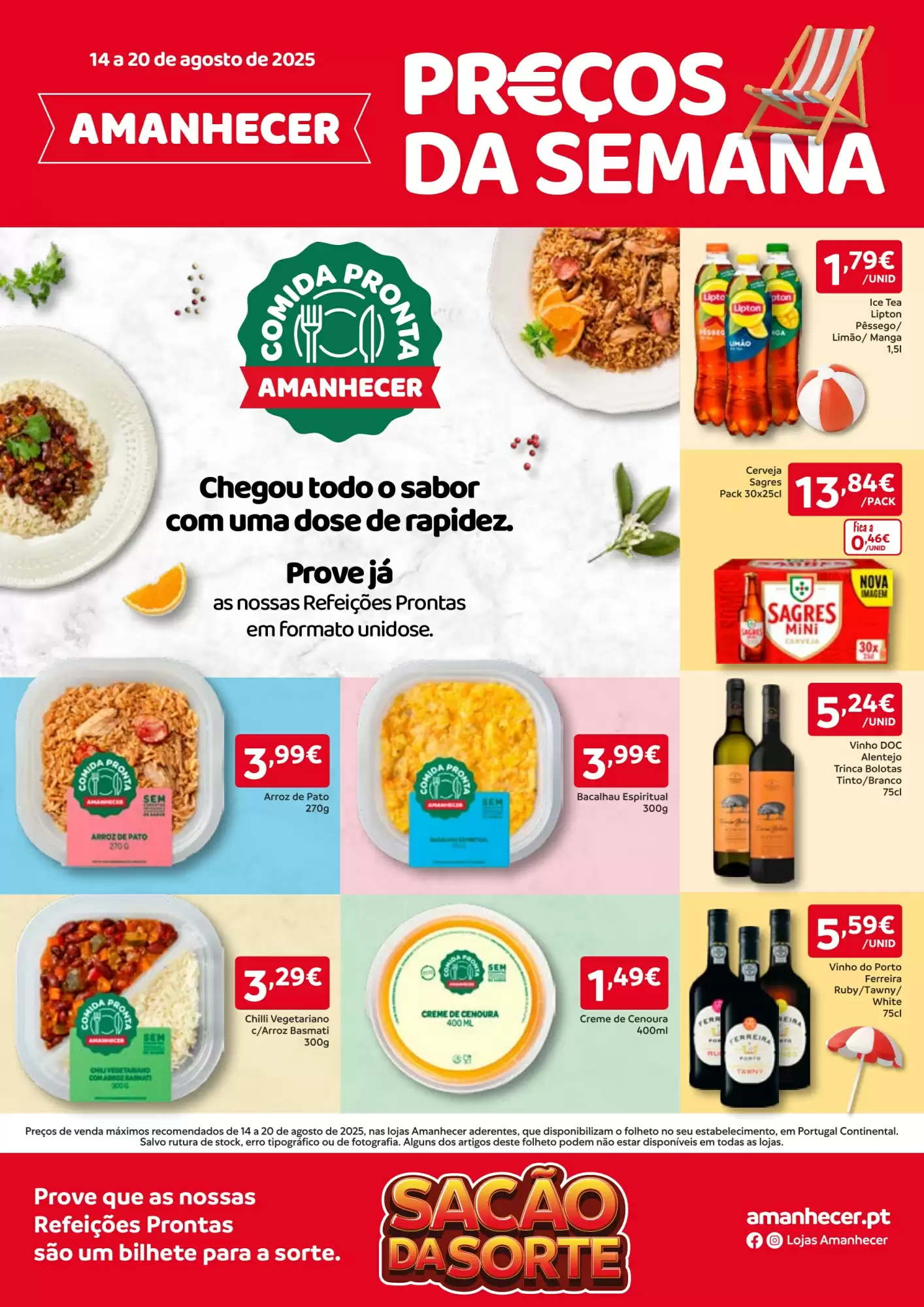 Folheto Amanhecer Preços da Semana de 14 a 20 agosto