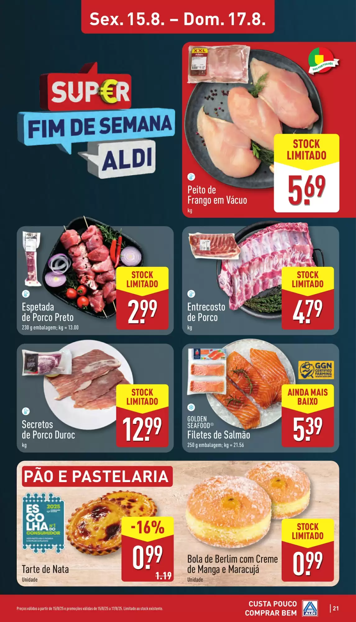 Folheto ALDI Super Fim de Semana de 15 a 17 agosto
