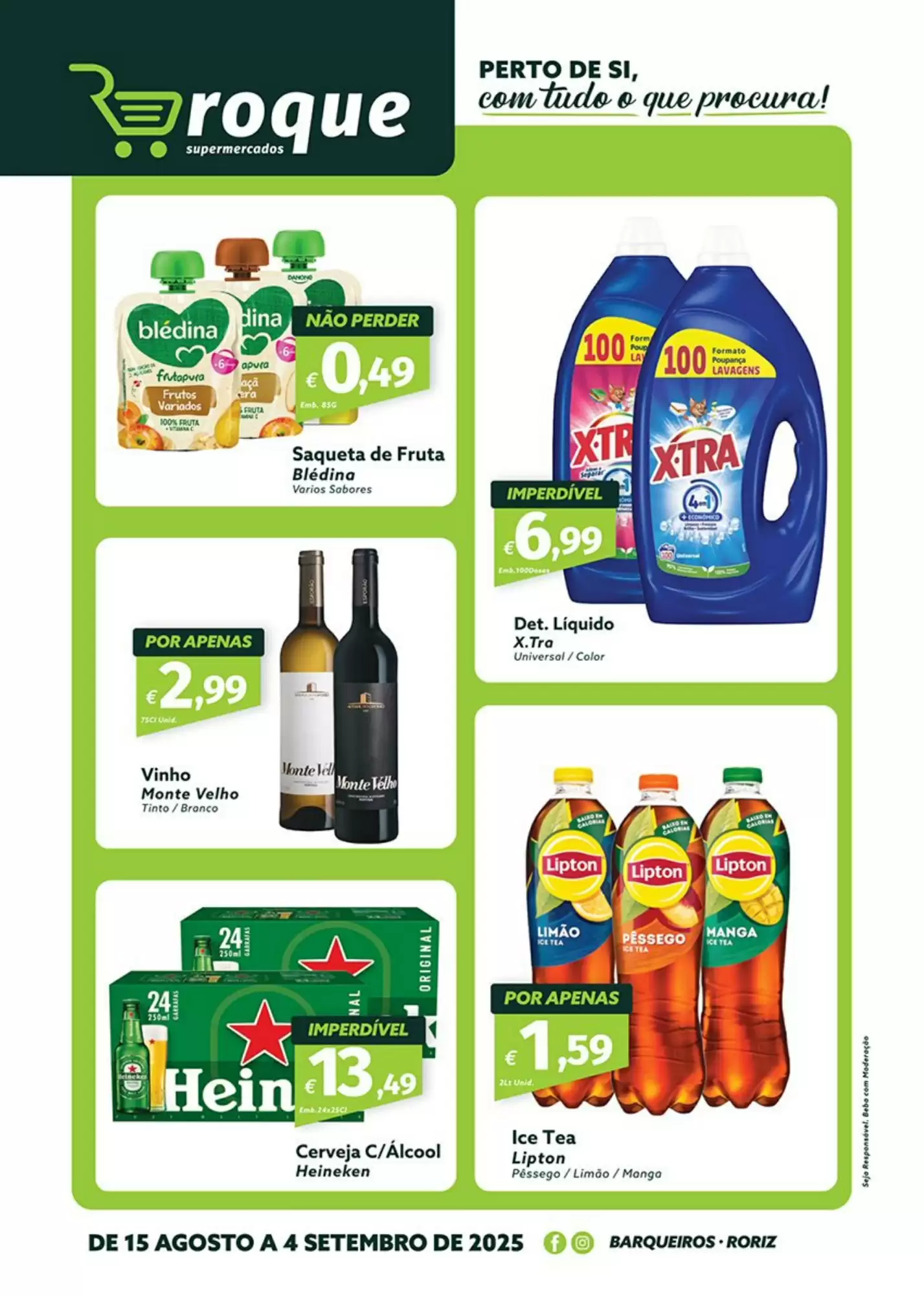 Folheto Roque Supermercados de 15 agosto a 4 setembro