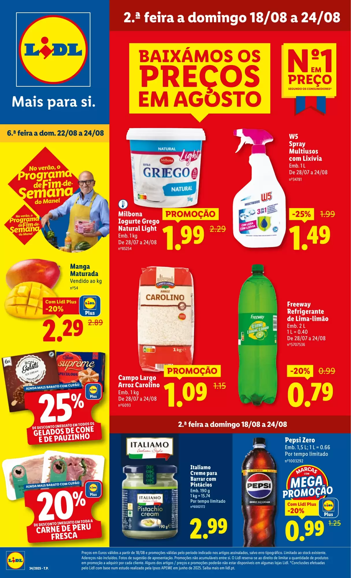 Antevisāo Folheto Lidl Promoções de 18 a 24 agosto