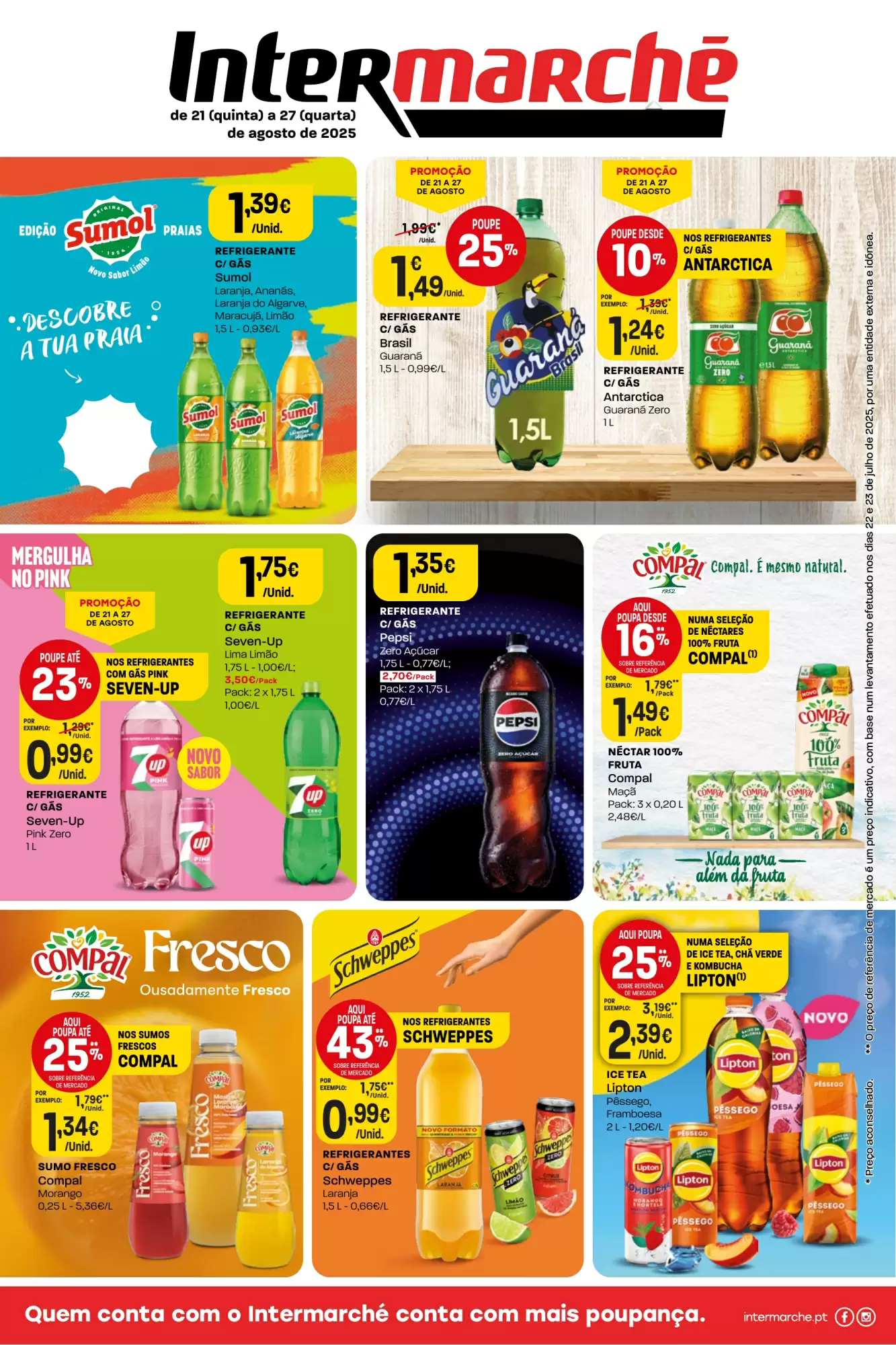 Folheto Intermarché - Monofolha Sumos e Refrigerantes