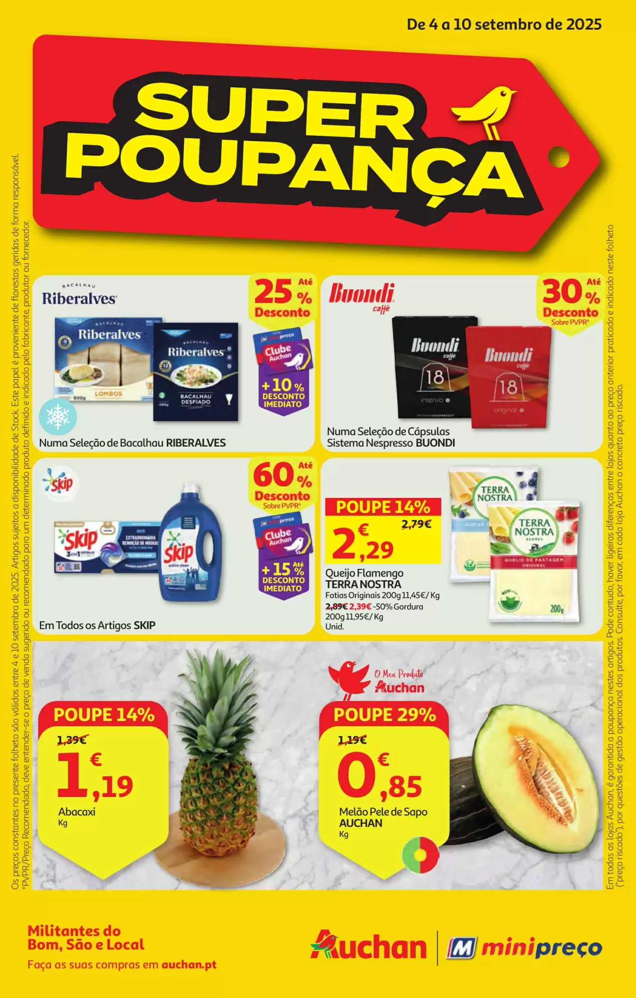 Folheto Minipreço / Auchan de 4 a 10 setembro